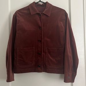 Uniqlo Brown Corduroy Jacket size xs boxy fit